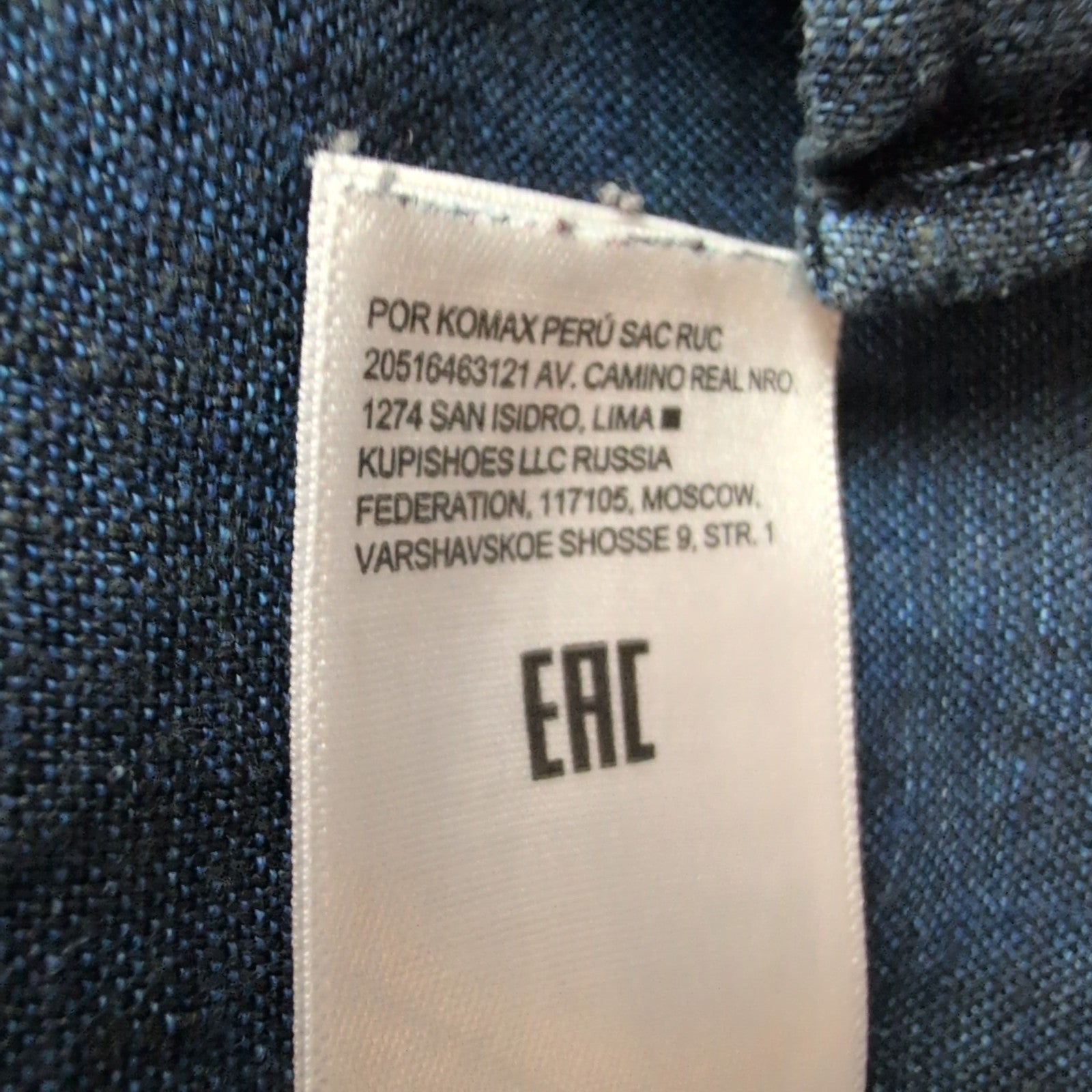 Chemise Banana Republic M Slim Fit Lin Bleu Effet Jean manches longues