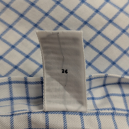 Ralph Lauren Chemise Homme L Blanche Quadrillée Double Retors Sans Logo