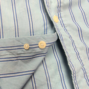 Chemise Chaps bleue à rayures taille L #46e