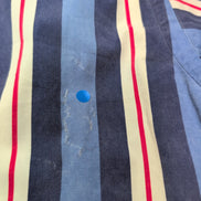Chemise Ralph Lauren Blair M Rayures Bleu Blanc Rouge Logo Rouge
