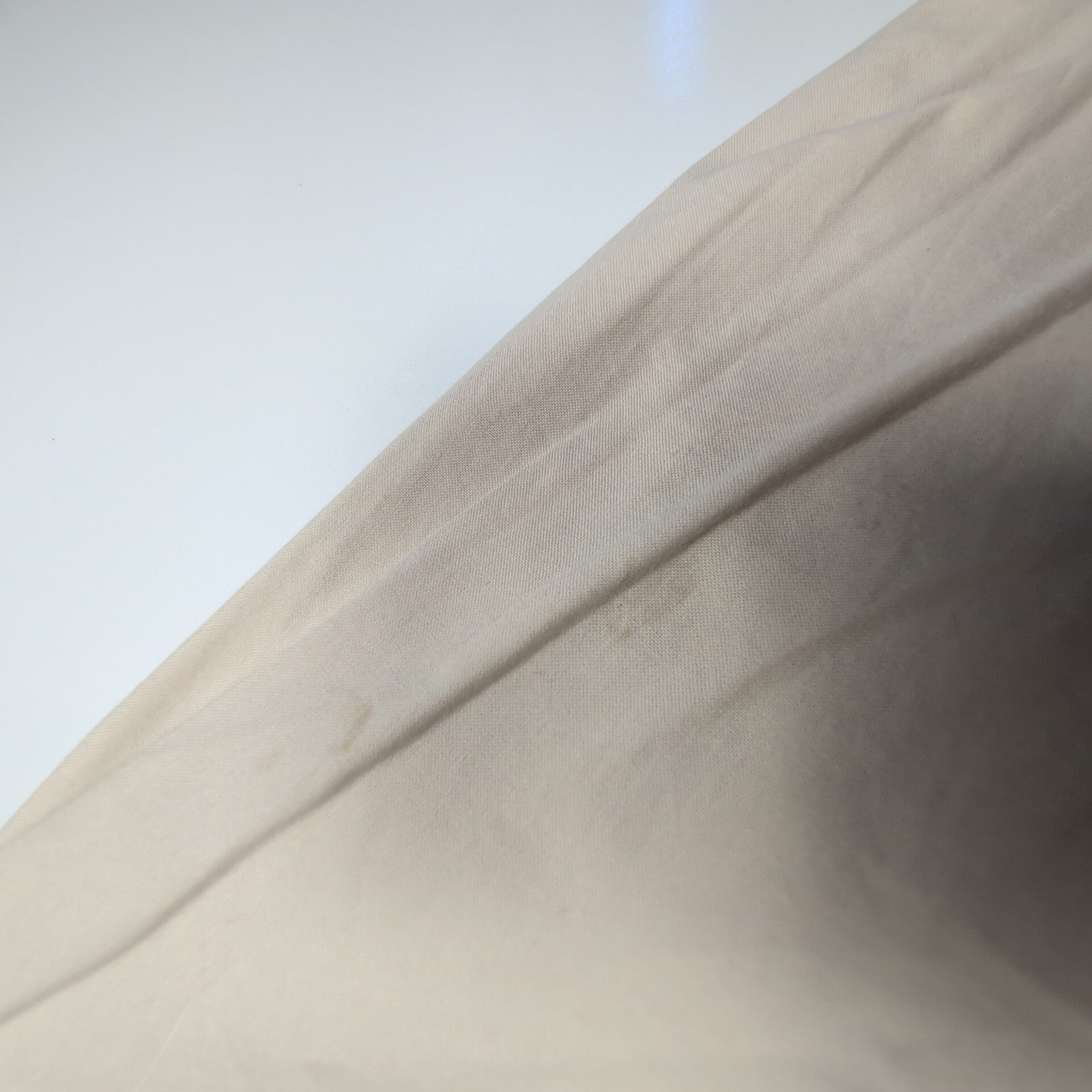 Chemise L.L. Bean beige crème uni taille S #134e