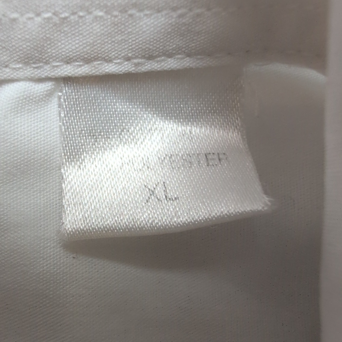 Chemise Yves Saint Laurent XL Blanche Logo Brodé Manches Courtes Poche