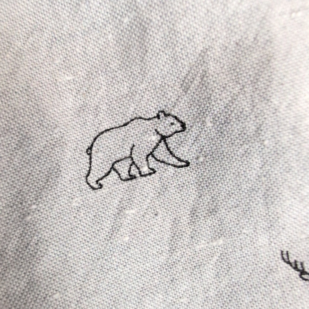Chemise Mountain Ridge M animaux élan ours renard sapins coton manches longues