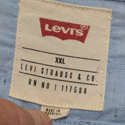 CHEMISE LEVI'S Coton Bleu Ciel XXL Homme Motif 2 Poches Manches Roulables