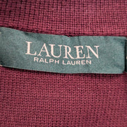 Gilet boutonné Lauren Ralph Lauren Femme coton et nylon bordeaux Taille M