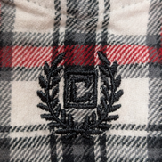 🔥 CHEMISE FLANELLE CHAPS L (G) CARREAUX ROUGE NOIR BÛCHERON LOGO BRODÉ
