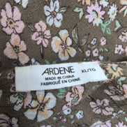 Haut Femme Ardene Taille XL Kaki Fleuri Bretelles Réglables Neuf Étiquette