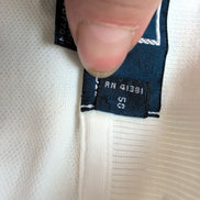 Polo Ralph Lauren Homme XL Blanc Logo Bleu Marine Polo Manches Courtes