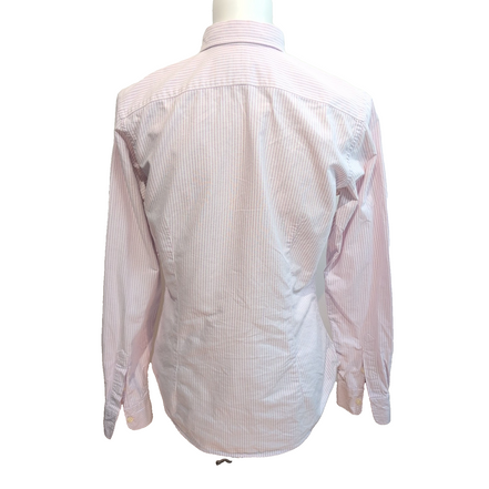 Chemise Ralph Lauren Femme M/L Slim Fit Rose Rayures Oxford 100% Coton