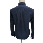 Chemise Polo Ralph Lauren Taille M Slim Fit Bleu Marine Logo Vert Fluo