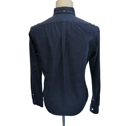 Chemise Polo Ralph Lauren Taille M Slim Fit Bleu Marine Logo Vert Fluo