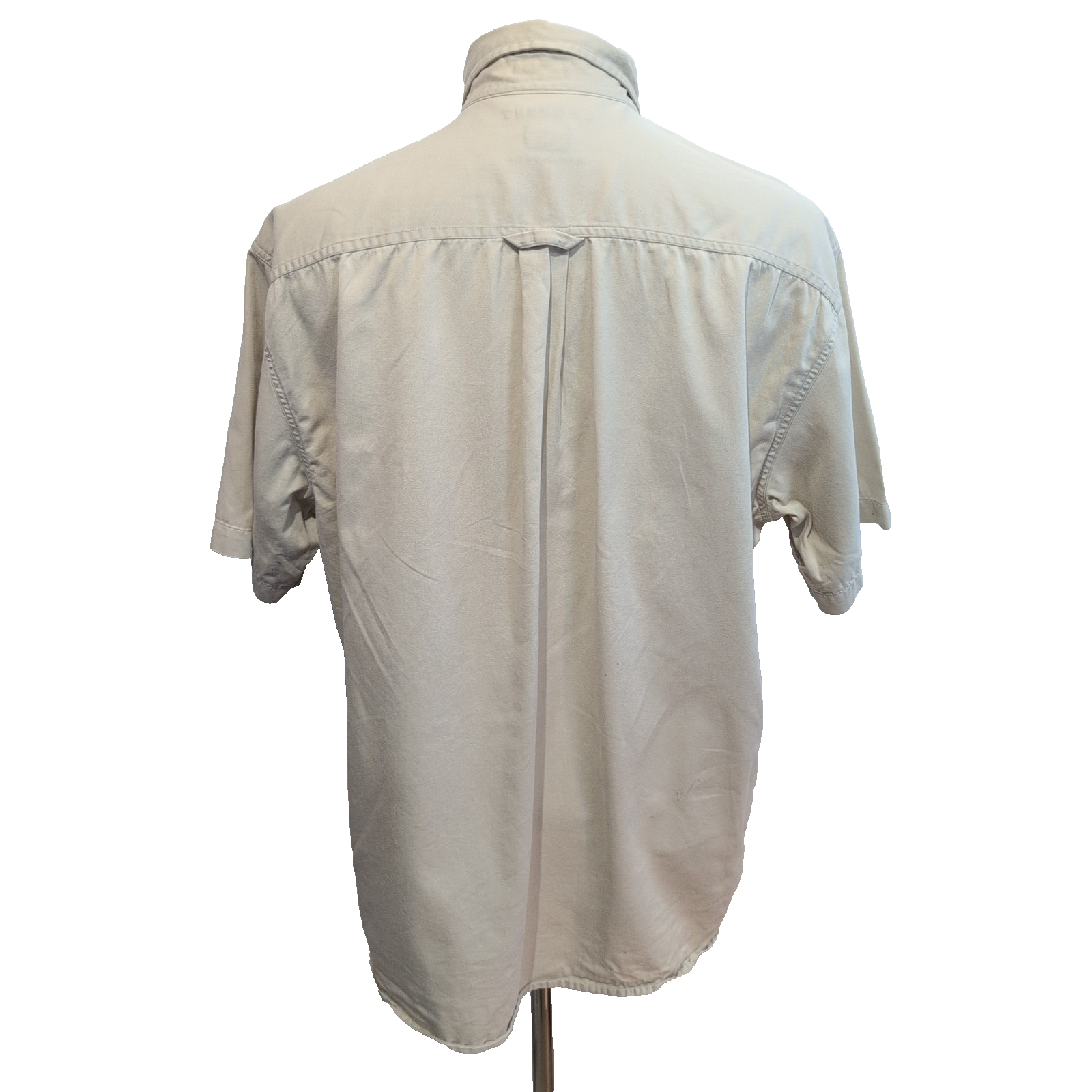 Chemise Manches Courtes Dockers Khakiware 100% Coton Beige 1 poche Taille L