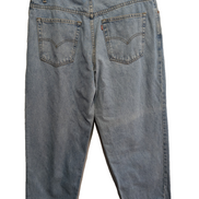 Jean Levi's 570 Vintage Rare Homme W38 L30 Bleu Très Clair Denim Loose Tapered