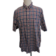 Chemise Ralph Lauren XL Bleue Rouge Manches Courtes Logo Bleu