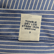 Chemise Ralph Lauren Manches Longues Yarmouth Rayures Bleu Blanc L