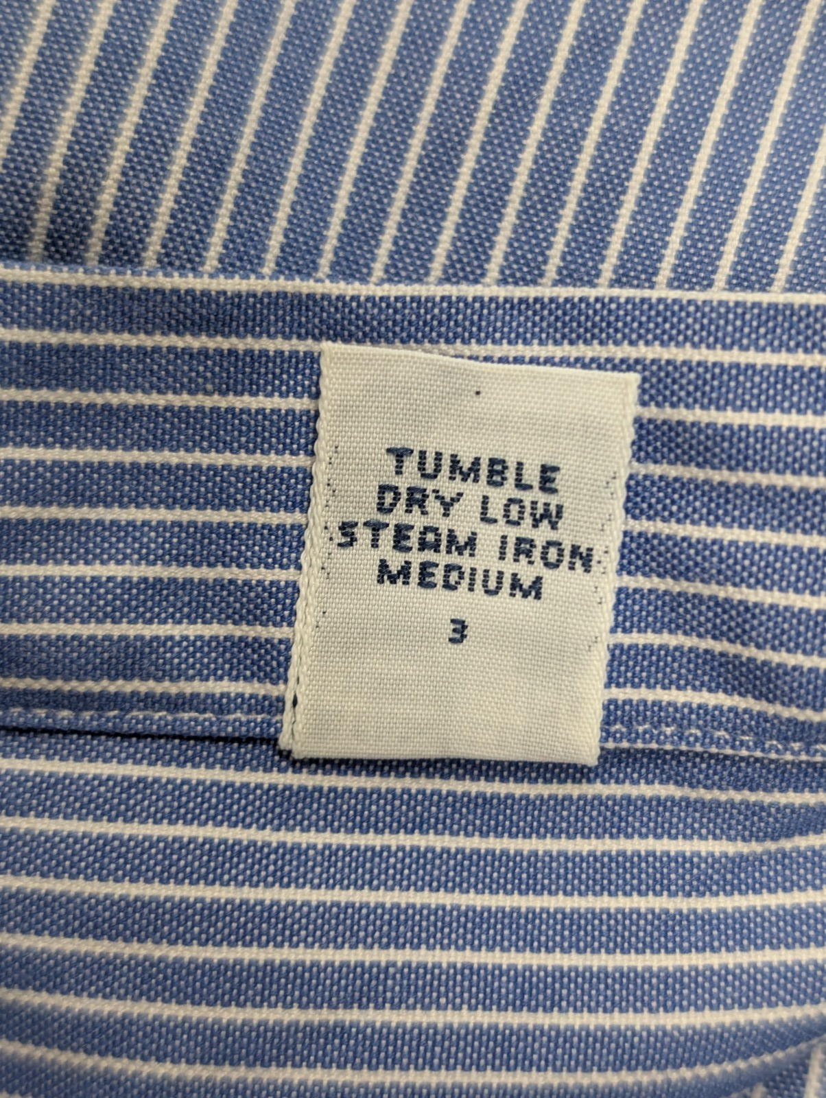 Chemise Ralph Lauren Manches Longues Yarmouth Rayures Bleu Blanc L