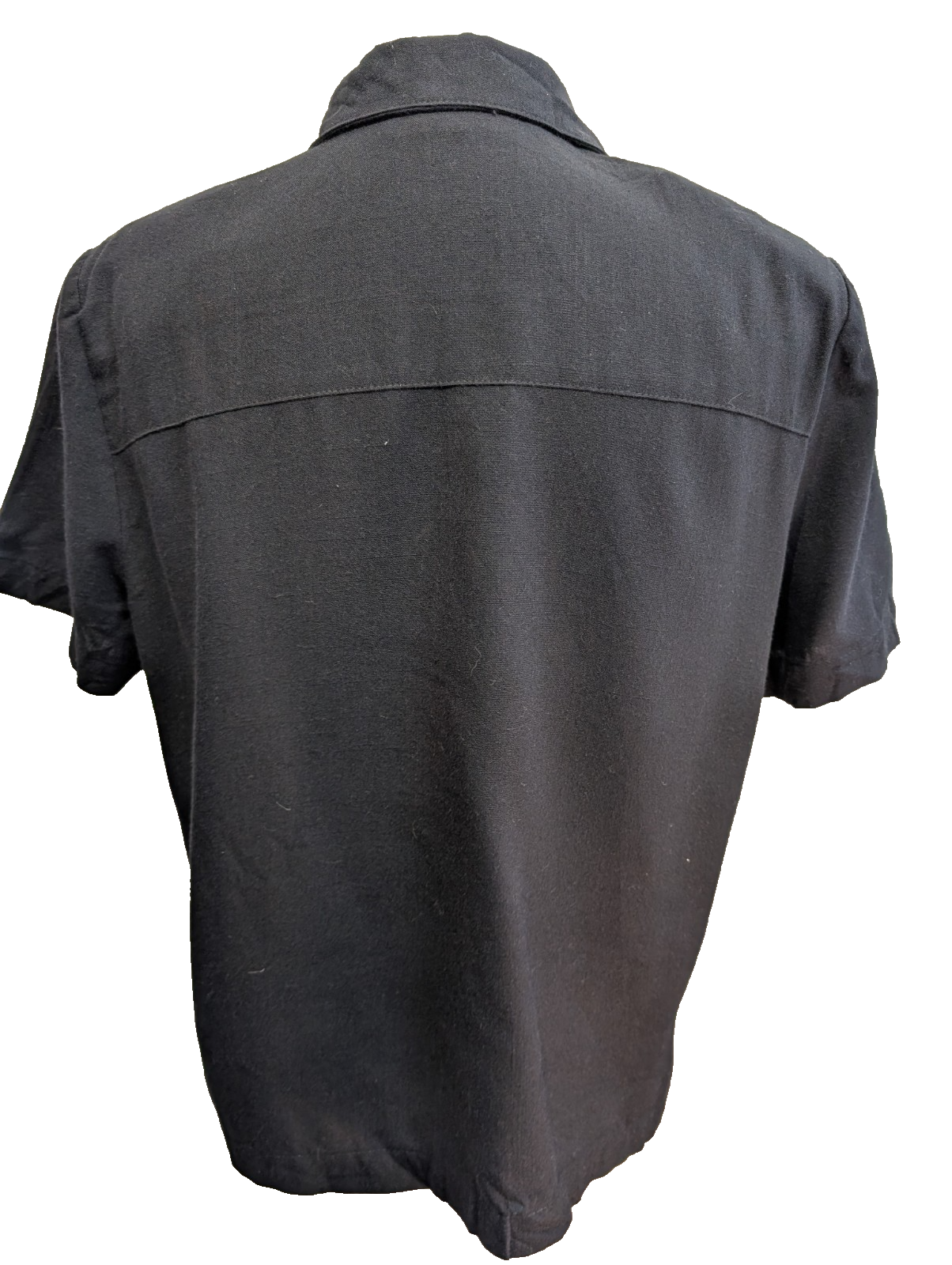 Veste chemise blazer Sag Harbor noire manches courtes taille L