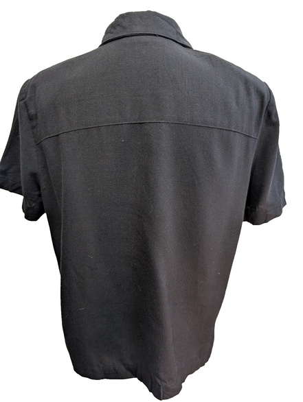 Veste chemise blazer Sag Harbor noire manches courtes taille L