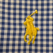 Chemise Polo Ralph Lauren Shirt Blake XL Vichy Bleu Logo Marine Button Down
