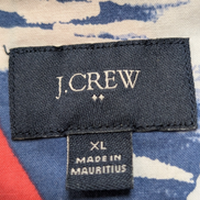 Chemise Hawaïenne J.Crew Slim XL Coton Blanc Motifs Voiliers Rouges
