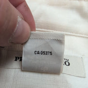 Chemise Hawaïenne Pronto Uomo XL Blanc Marron Rayonne Manches Courtes