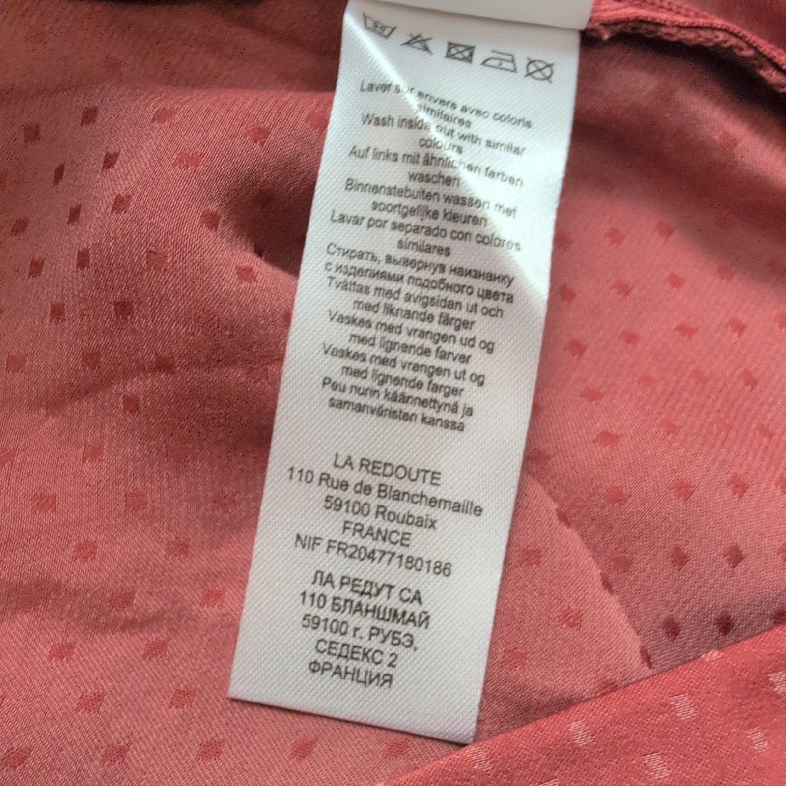Jupe Femme T40 La Redoute Rouge Brique Fluide Volant Sans Étiquette