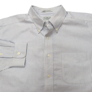 Chemise L.L. Bean bleue à rayures manches longues taille XL #207e