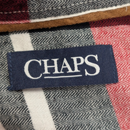 Chemise CHAPS Homme L Coton Flanelle Rouge Noir Blanc Tartan |278S