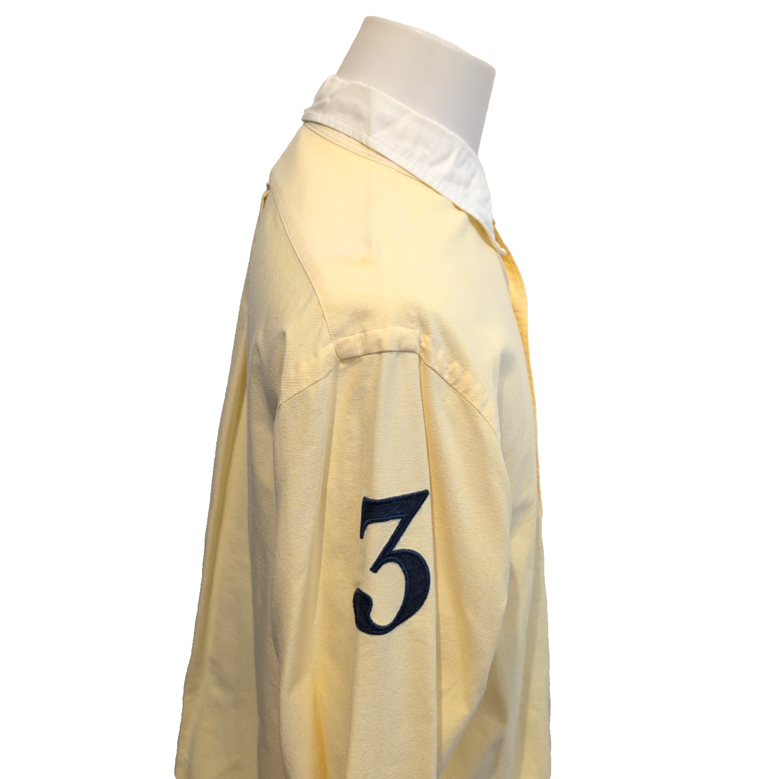 Chemise Ralph Lauren Shirt XL Mercer Oxford Jaune Big 3 Broderie PRL 381
