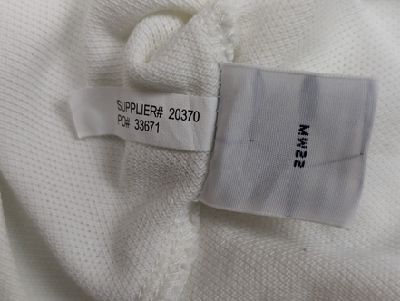 Polo manches courtes Polo Ralph Lauren blanc XL coton piqué logo bleu marine
