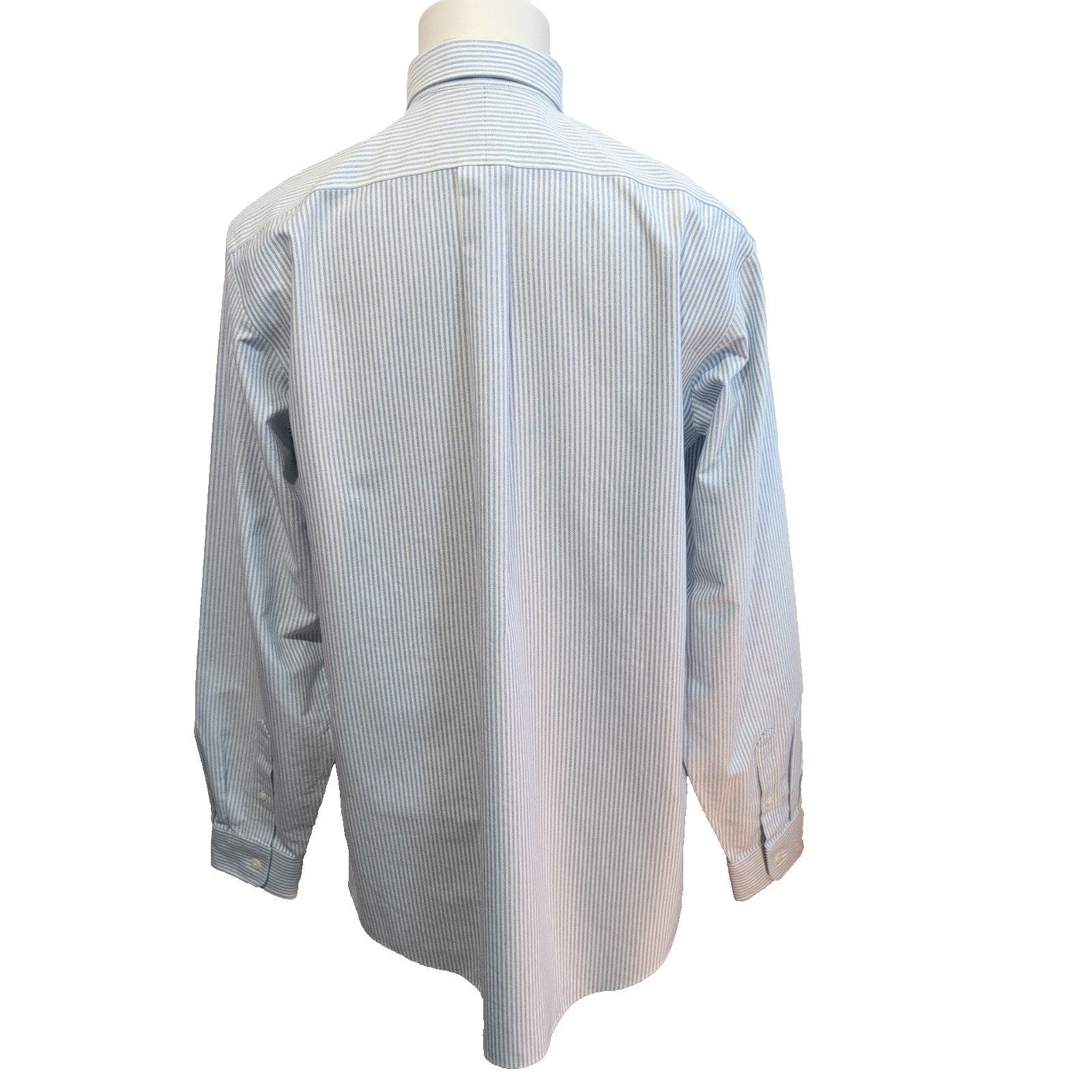 Chemise L.L. Bean Bleu à Rayures Wrinkle Resistant 1 Poche - Taille L