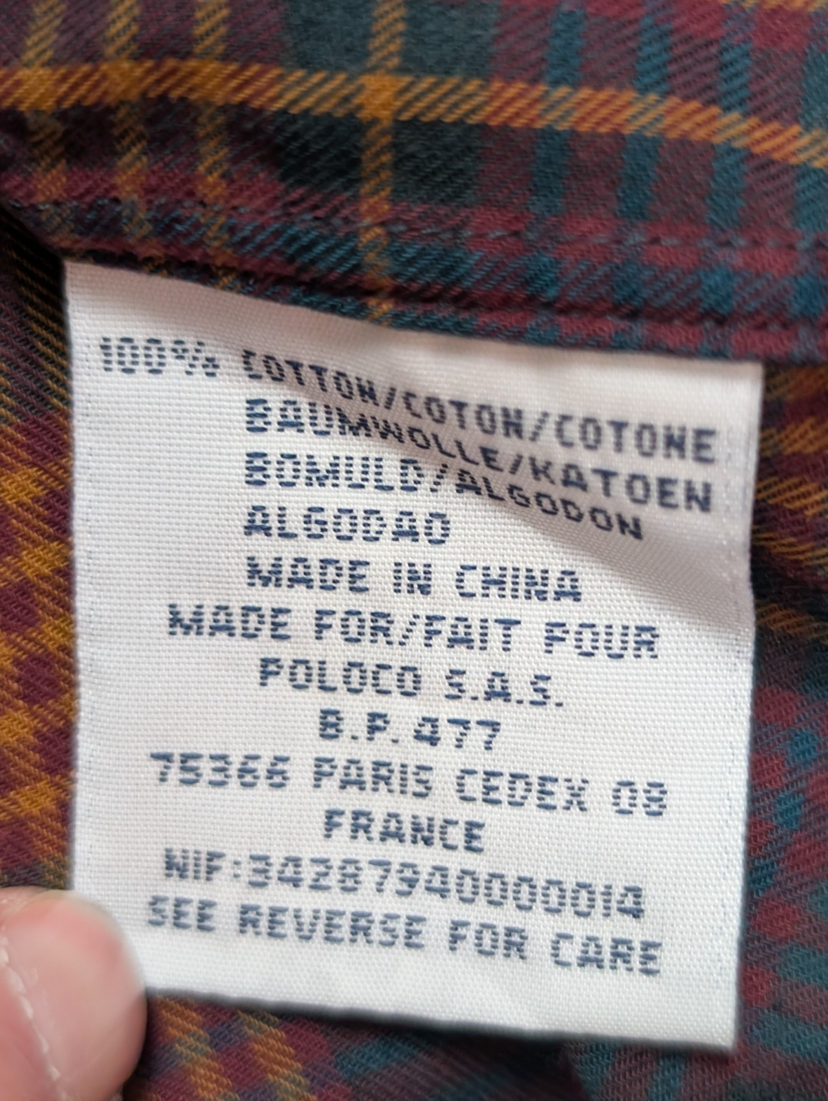 CHEMISE Polo Ralph Lauren homme M Blake carreaux TARTAN 👔