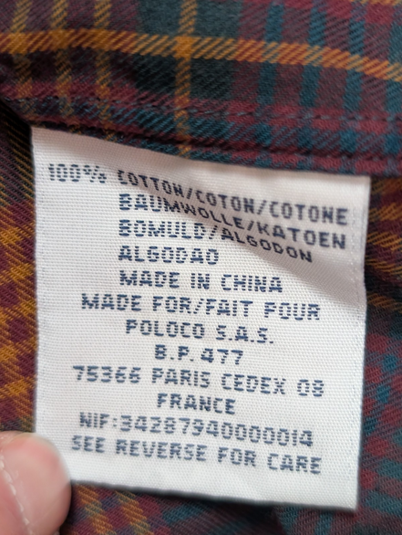 CHEMISE Polo Ralph Lauren homme M Blake carreaux TARTAN 👔