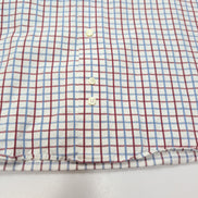 Chemise BURBERRY Taille 4 L Bleu Blanc Rouge Carreaux 100% Coton Logo Bleu