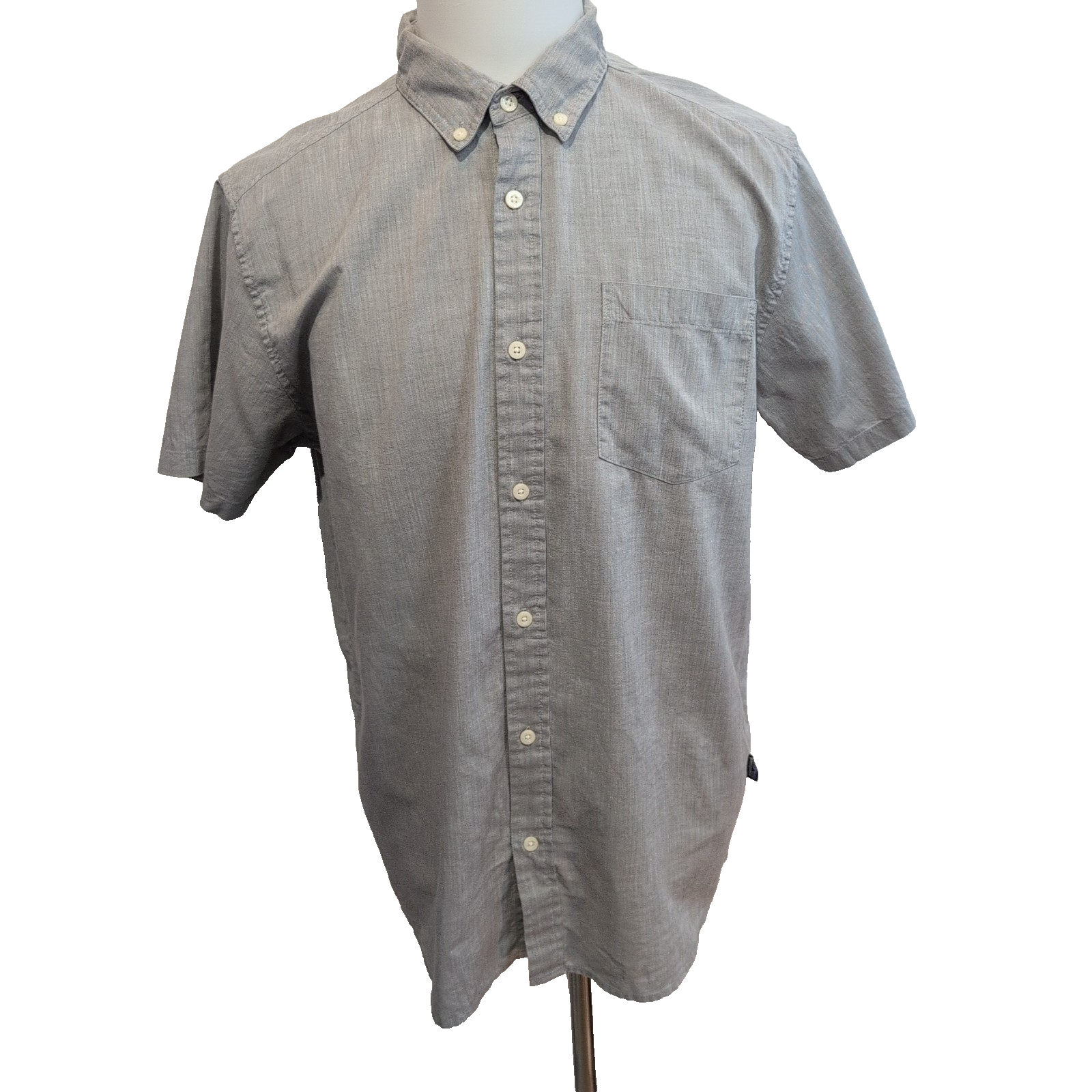 Chemise Patagonia grise manches courtes une poche taille L