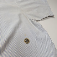 Chemise manches courtes L.L. Bean bleu à rayures gaufrée taille XXL #226msch