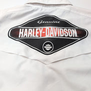 Chemise Harley-Davidson L Blanche Coolcore Manches Courtes Logo Brodé