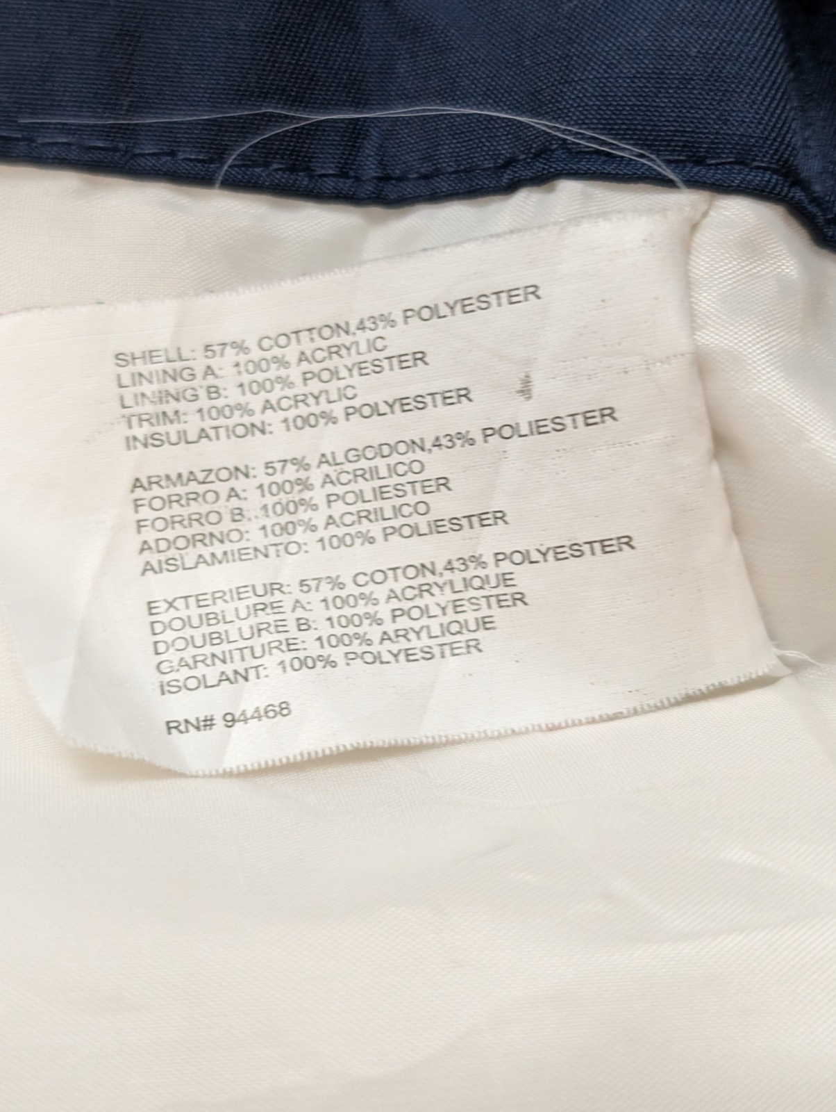 NAUTICA Manteau Long Femme M Blanc Imperméable Doublé Capuche Amovible | 325BSR
