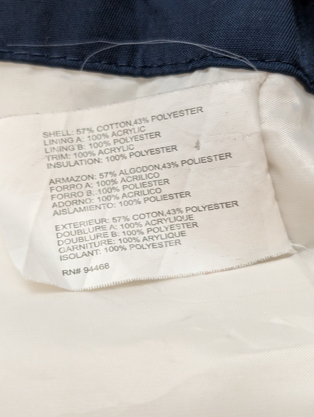 NAUTICA Manteau Long Femme M Blanc Imperméable Doublé Capuche Amovible | 325BSR