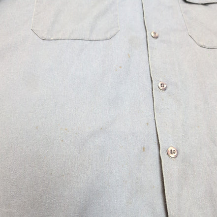 Chemise Dickies XL Bleu Marine uni Workwear Poches Manches longues