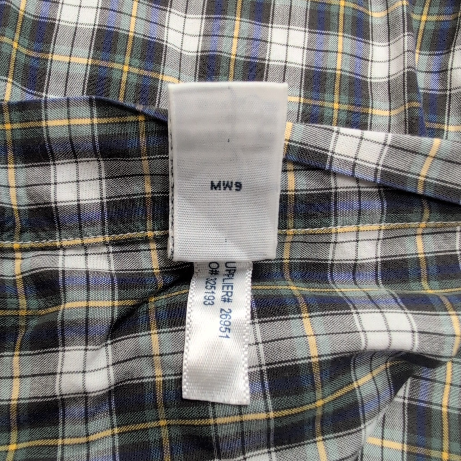 Chemise Ralph Lauren XXL Kaki Bleu Carreaux Custom Fit Button Down Shirt