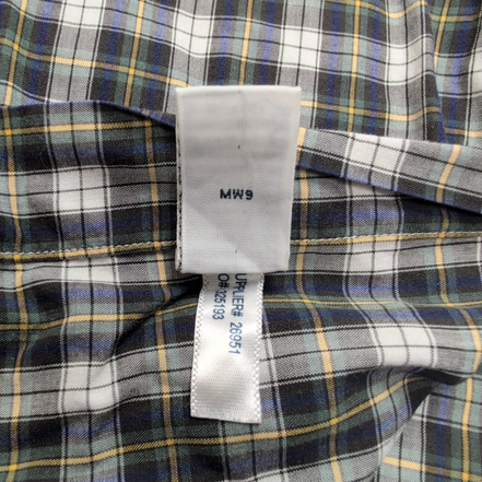 Chemise Ralph Lauren XXL Kaki Bleu Carreaux Custom Fit Button Down Shirt