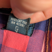 Chemise Polo Ralph Lauren Shirt S Tartan Rouge Bleu Vert Sans Logo Col Classique