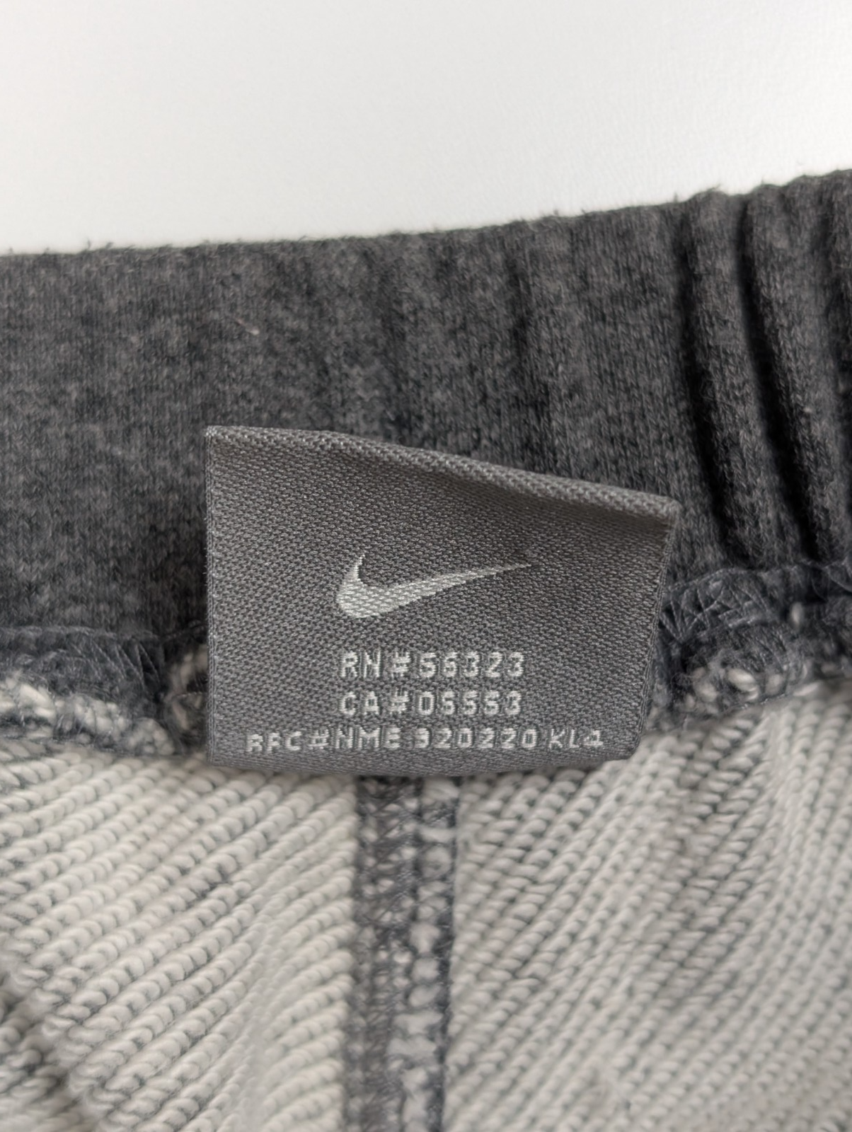 Pantalon Jogging NIKE VINTAGE Gris S (36/38) Femme Wide Leg 100% Coton Bande