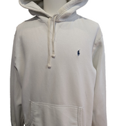 Polo Ralph Lauren Sweat à Capuche Coton XL Blanc Logo Marine hoodie