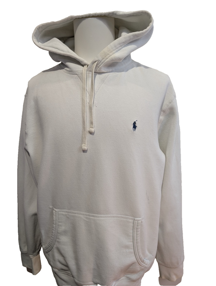 Polo Ralph Lauren Sweat à Capuche Coton XL Blanc Logo Marine hoodie