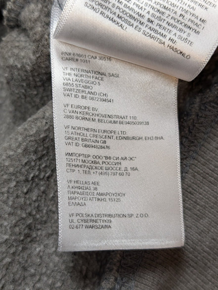 The North Face Sweat à Capuche Gris - Logo Blanc Sérigraphié - Taille M
