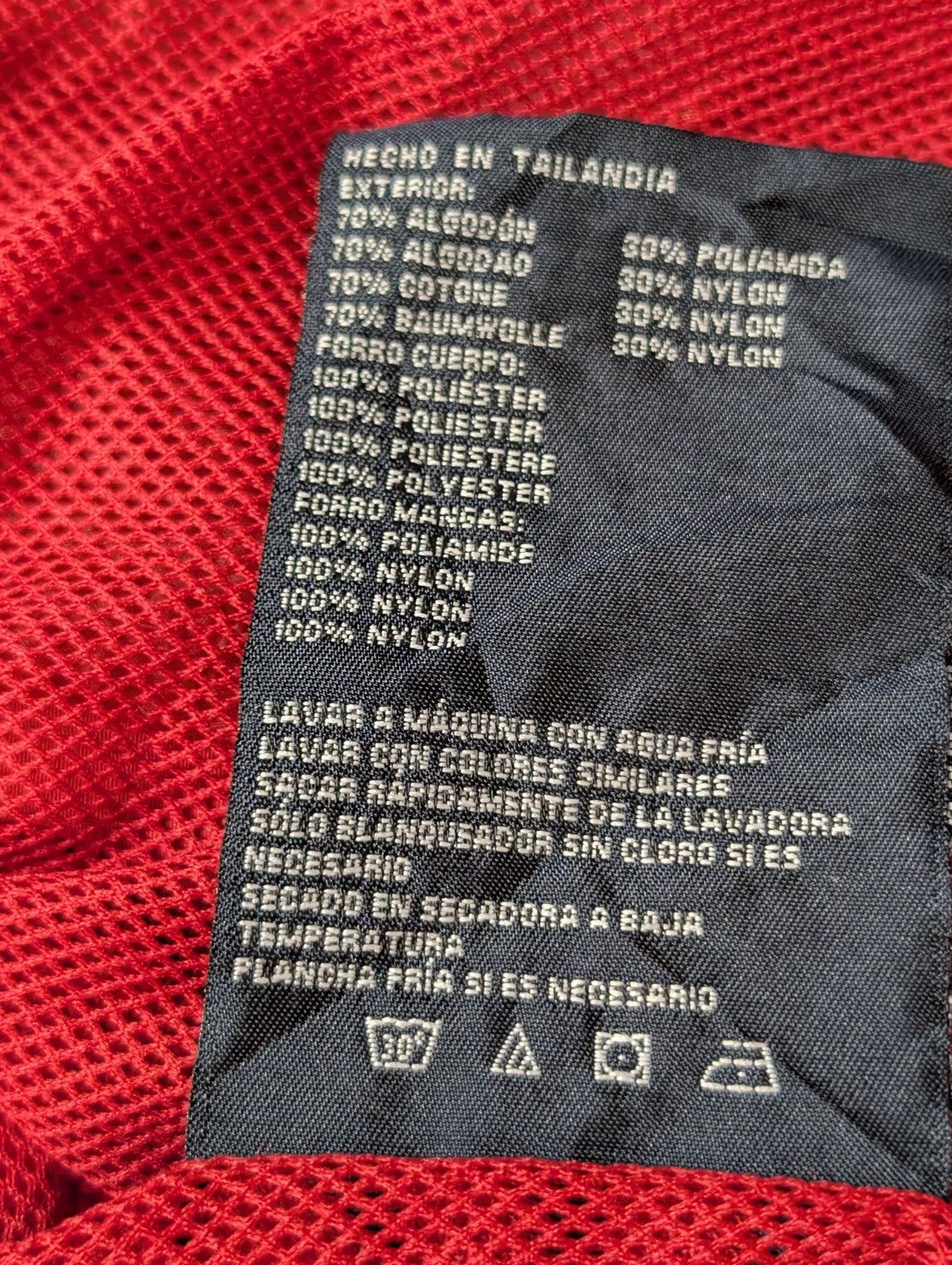 NAUTICA Veste Imperméable Coupe-Vent XXL Rouge Logo Brodé | 315BSR