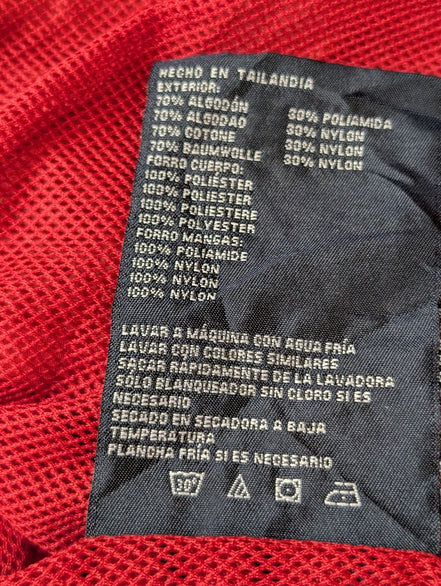 NAUTICA Veste Imperméable Coupe-Vent XXL Rouge Logo Brodé | 315BSR