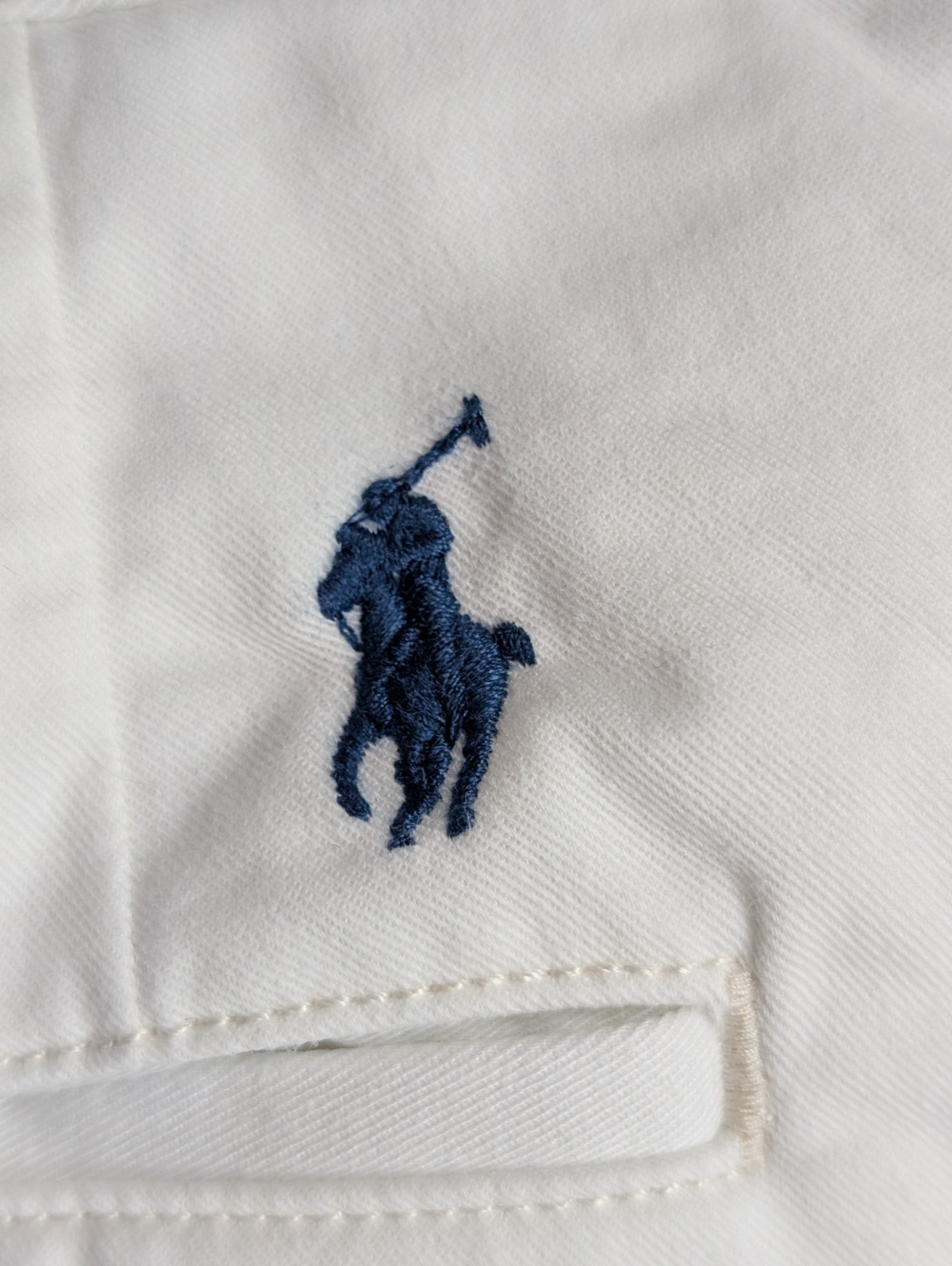 Pantalon chino Polo Ralph Lauren W38 L30 blanc Stretch Straight Fit